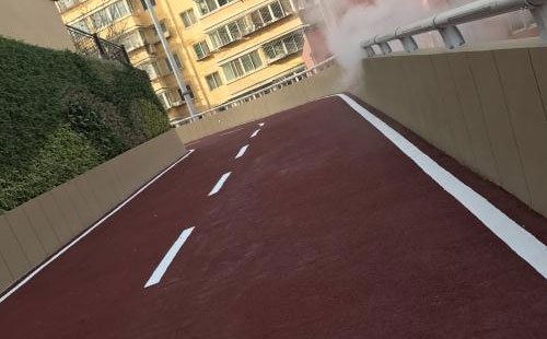 托喀依乡彩色路面